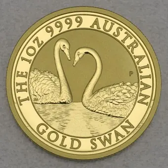 Zertifiziert Goldmünze 1oz "Schwan" 2022 Australian Gold Swan (Australien)