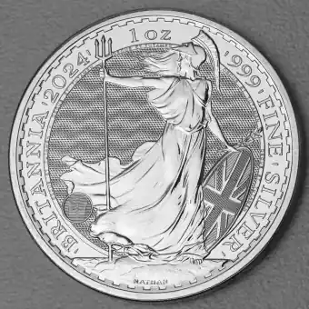 Silbermünze 1oz "Britannia" 2024 (Großbritannien) Ausverkauf