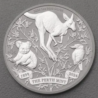 Silbermünze 1oz "The Perth Mint" 2024 125th Anniversary 19% (Australien) Wochenendangebot