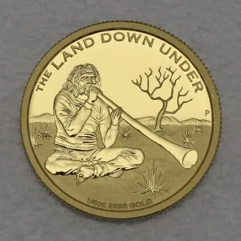 Goldmünze 1/4oz "Didgeridoo" 2013 Land down under (Australien) Mega-Angebot
