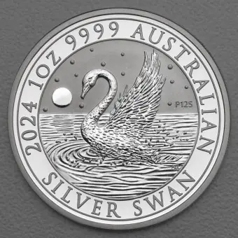Super-Preis Silbermünze 1oz "Schwan" 2024 Australian Silver Swan (Australien)