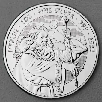 Limited Edition Silbermünze 1oz "Merlin" 2023 Myths and Legends diff. (Großbritannien)