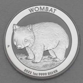 Heißes Angebot Silbermünze 1oz "Wombat" 2022 (Australien)