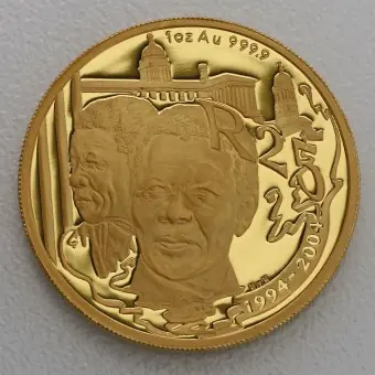 Goldmünze 1oz "Nelson Mandela" 2004 (PP) Protea (Südafrika) Jetzt Bestellen