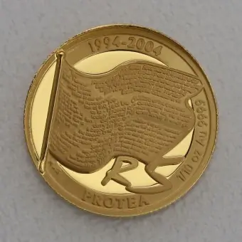 Rabatt Goldmünze 1/10oz "Nelson Mandela" 2004 (PP) Protea (Südafrika)