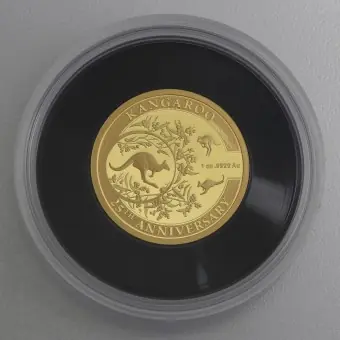 Garantierte Lieferung Goldmünze 1oz "Känguru" 2018 (PP) 25th Anniversary of Kangaroo Series (Australien)