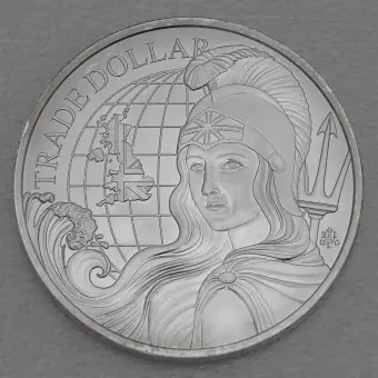 Silbermünze 1oz "British Trade Dollar" 2022 Modern Trade Dollar (St. Helena) Weltweiter Versand