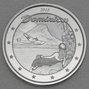 Mega-Angebot Silbermünze 1oz "Nature Isle" 2018 Eastern Caribbean 8 (Dominica)