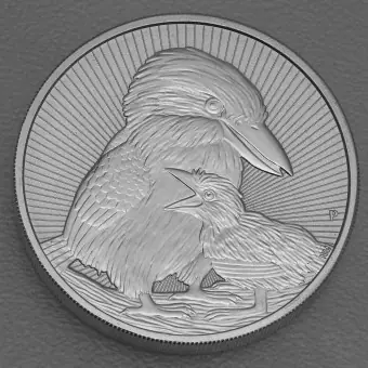 Expressversand Silbermünze 2oz "Mother & Baby Kookaburra" 2020 Next Generation (Australien)