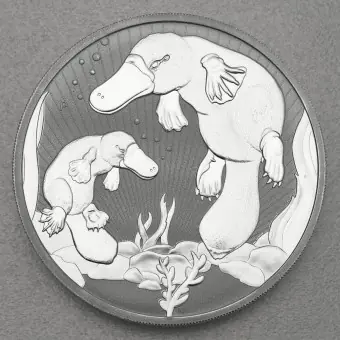 Nur Für Kurze Zeit Silbermünze 2oz "Mother & Baby Platypus" 2021 Next Generation (Australien)