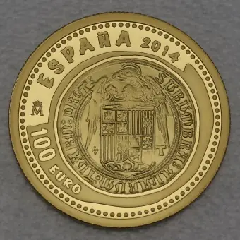 Goldmünze 100 Euro "Isabell I.+Ferdinand II." 2014 Juwelen der Numismatik (Spanien) Abverkauf