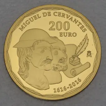 Goldmünze 200 Euro "Miguel de Cervantes" 2016 (Spanien) Online Kaufen
