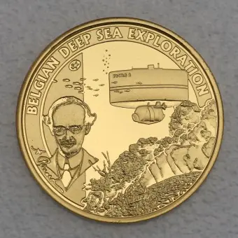 Goldmünze 50 Euro "Tiefseeforschung" 2011 (Belgien) Gratis Versand