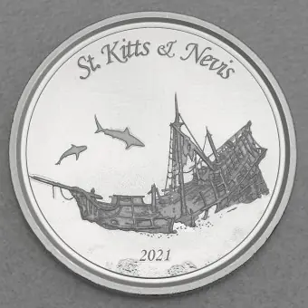 Im Trend Silbermünze 1oz "Sunken Ship" 2021 Eastern Caribbean 8 (St. Kitts & Nevis)