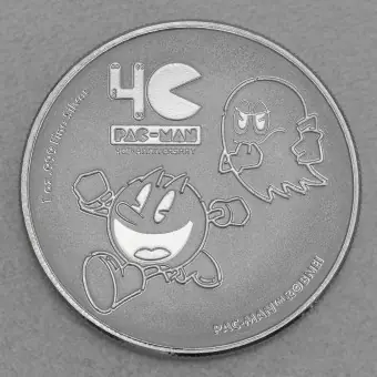 Gratis Versand Silbermünze 1oz "Pac-Man™" 2020 40th Anniversary (Niue)
