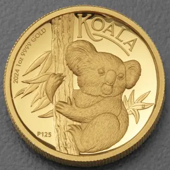 Goldmünze 1oz "Koala" 2024 (PP/HR) (Australien) Weltweiter Versand