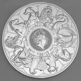 Großhandel Silbermünze 10oz "Completer Coin" 2022 The Queen's Beasts (Großbritannien)