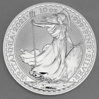 Silbermünze 10oz "Britannia" 2021 (Großbritannien) Sonderaktion