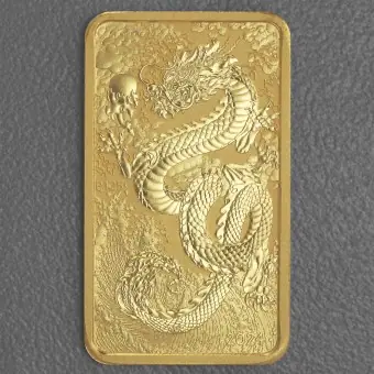 Gold Münzbarren 1oz "Rectangular Dragon" 2024 (Australien) Top-Seller