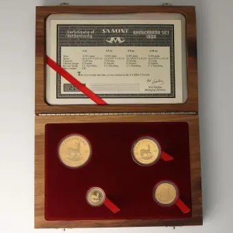 Zertifiziert Goldmünzen 4 x "Krügerrand" 1998 (PP) Prestige Set – 4-teilig (Südafrika)