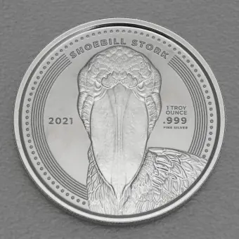 Direktkauf Silbermünze 1oz "Shoebill Stork" 2021 (Kongo)
