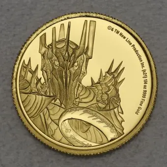 Beliebt Goldmünze 1/4oz "Sauron" 2021 (PP) Der Herr der Ringe (Niue)