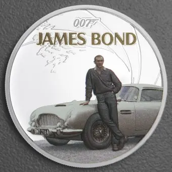 Silbermünze 1oz "Sean Connery" 2024 (PP/koloriert) James Bond (Tuvalu) Gleich Bestellen