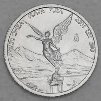 Silbermünze 1/20oz "Libertad" 2001 (Mexiko) Highlight