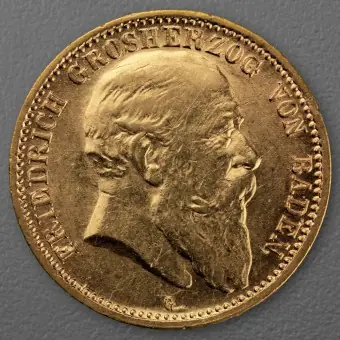Heißes Angebot Goldmünze 10 Mark "Friedrich I." 1905-G J.190 (Baden)