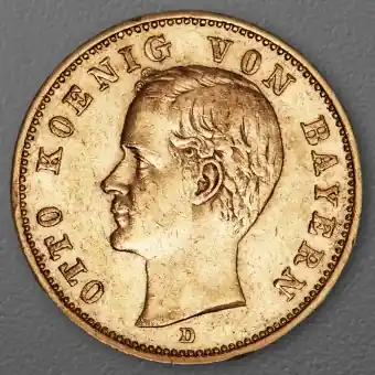 Goldmünze 20 Mark "Otto" 1905-D J.200 (Bayern) Preisreduziert