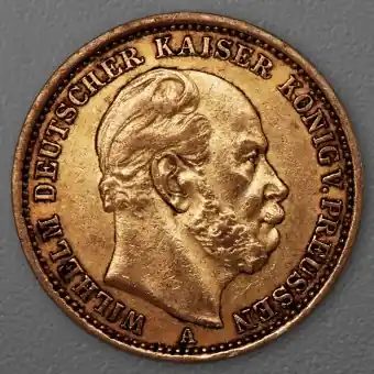 Goldmünze 20 Mark "Wilhelm I." 1874-A J.246 (Preußen) Ab Werk
