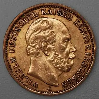 Billig Goldmünze 20 Mark "Wilhelm I." 1876-A J.246 (Preußen)