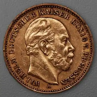 Exklusiv Goldmünze 20 Mark "Wilhelm I." 1882-A J.246 (Preußen)