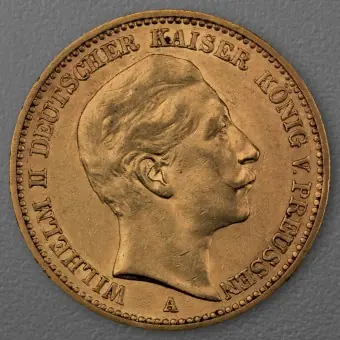 Goldmünze 20 Mark "Wilhelm II." 1888-A J.250 (Preußen) Neue Kollektion