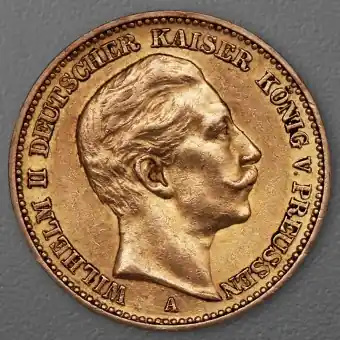 Goldmünze 20 Mark "Wilhelm II." 1903-A J.252 (Preußen) Sale