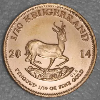 Goldmünze 1/10oz "Krügerrand" 2014 (Südafrika) Jetzt Bestellen