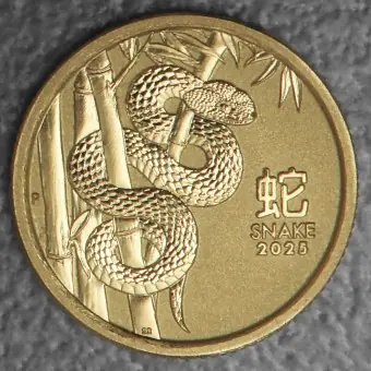 Goldmünze 1/20oz "Schlange" 2025 Lunar III – Year of the Snake (Australien) Direkt Vom Hersteller