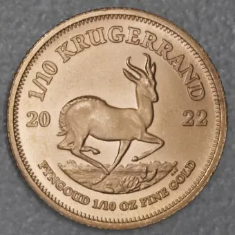 Highlight Goldmünze 1/10oz "Krügerrand" 2022 (Südafrika)