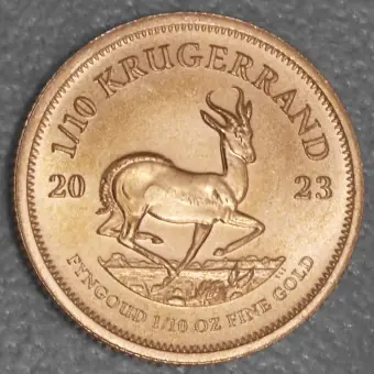 Goldmünze 1/10oz "Krügerrand" 2023 (Südafrika) Neue Ware