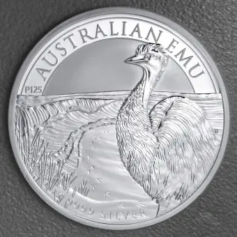 Geld-Zurück-Garantie Silbermünze 1oz "Emu" 2024 (Australien)