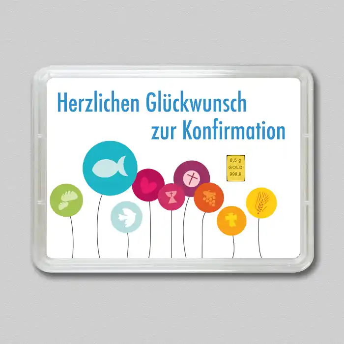Goldbarren 0,5g "Konfirmation" (Flip) Knallerangebot