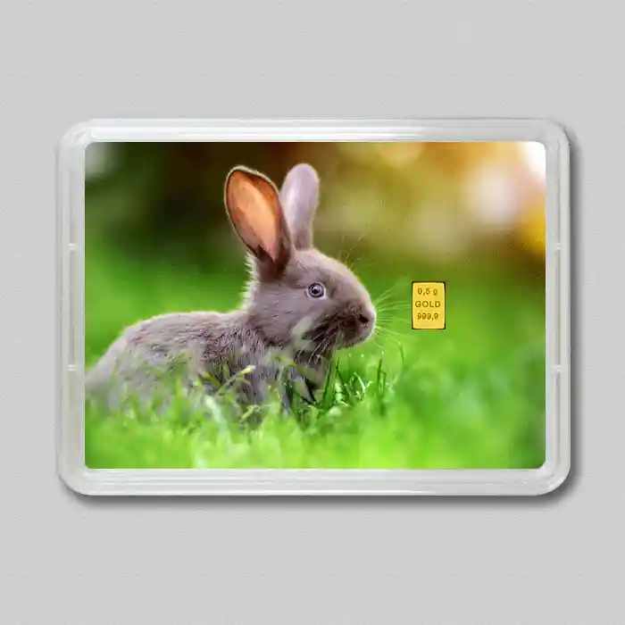 Goldbarren 0,5g "Ostern" (Flip) Gratis Versand