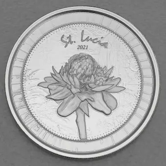 Jetzt Kaufen Silbermünze 1oz "Botanical Garden" 2021 Eastern Caribbean 8 (St. Lucia)