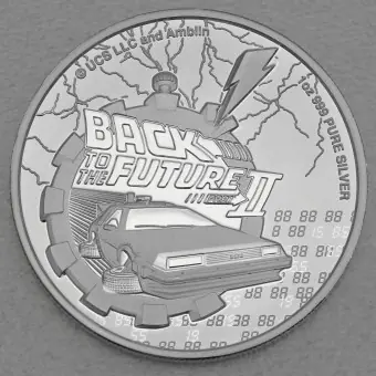 Silbermünze 1oz "Back to the Future II" 2021 (Niue) Preisreduziert