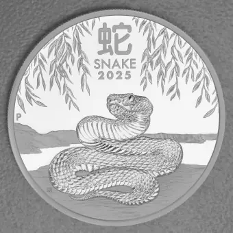 Saisonangebot Silbermünze 1oz "Schlange" 2025 (PP) Lunar III – Year of the Snake (Australien)