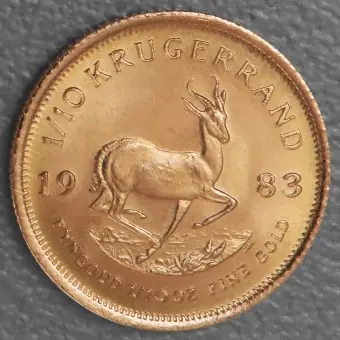 Direktkauf Goldmünze 1/10oz "Krügerrand" 1983 (Südafrika)