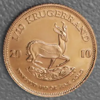 Gleich Bestellen Goldmünze 1/10oz "Krügerrand" 2010 (Südafrika)