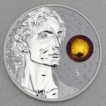 Heute Kaufen Silbermünze 1oz "Kopernikus" 2023 (koloriert) (Malta)
