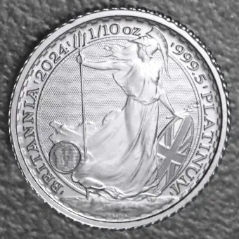 Platinmünze 1/10oz "Britannia" 2024 (Großbritannien) Solange Der Vorrat Reicht