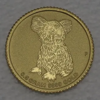 Goldmünze 0,5g "Australian Koala" 2015 Mini Gold Coin (Australien) Top-Preis